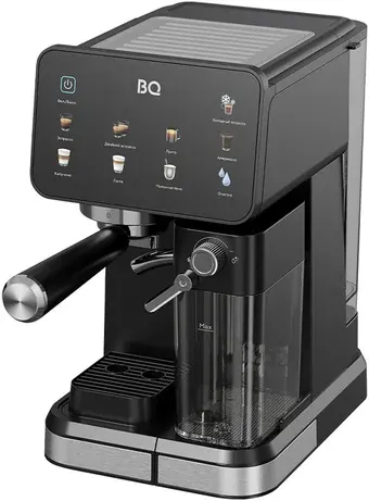 Рожковая кофеварка BQ ECM1089A (черный/серебристый)