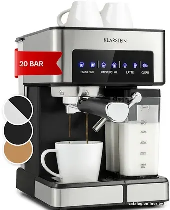 Рожковая кофеварка Klarstein Arabica Comfort (серебристый)