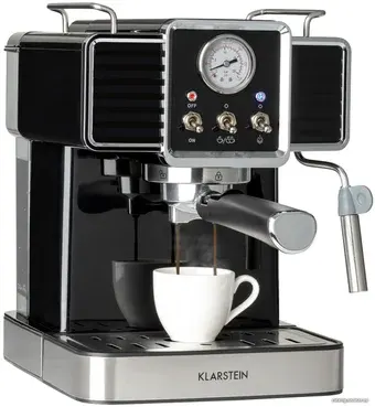 Рожковая кофеварка Klarstein Gusto Classico (черный)