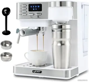 Рожковая кофеварка Yoer Dualio CCM03W