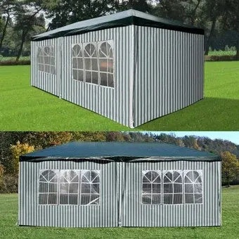 Тент-шатер Afina Garden AFM-1015A 3х6 м (зеленый/белый)