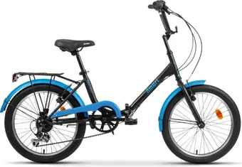 Велосипед AIST Smart 20 2.1 2024 (черный/синий)