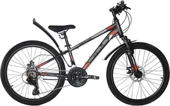 Велосипед Stels Navigator 400 MD 24 F010 2023 (серый/красный)