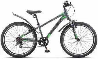 Велосипед Stels Turbo 400 V 2025 (темно-серый/зеленый)