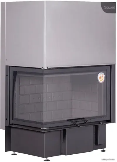 Встраиваемая печь-камин ЭкоКамин Дельта 800 LB (черный шамот)